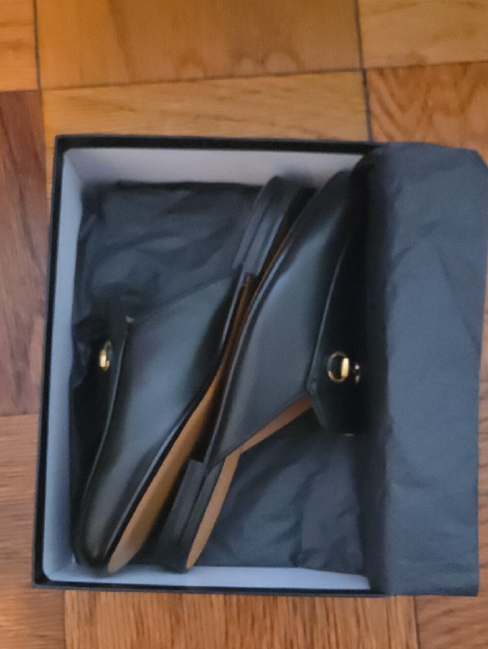 Gucci Black Leather Backless Horsebit Loafers - Picture 4 of 5